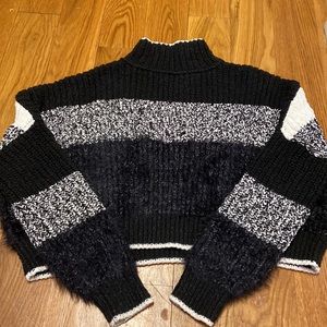 Free people chunky knit cropped sweater